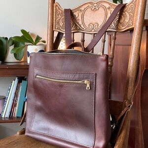 Portland Leather Rich Brown Backpack